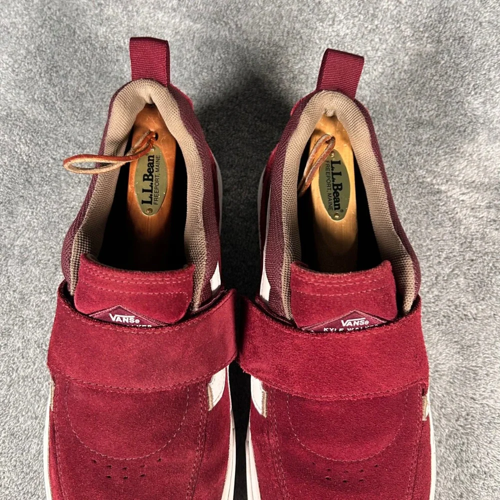 Vans Kyle Walker Pro 2 Port Walnut Red Suede Slip On Skate Shoes Mens 10.5